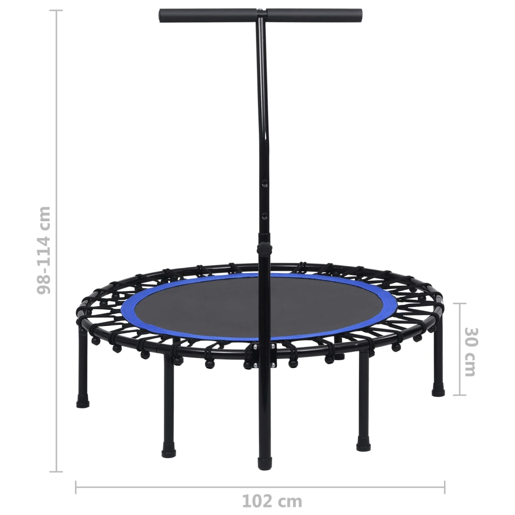 Cama elástica de ginástica Vidaxl de 102 cm com alça