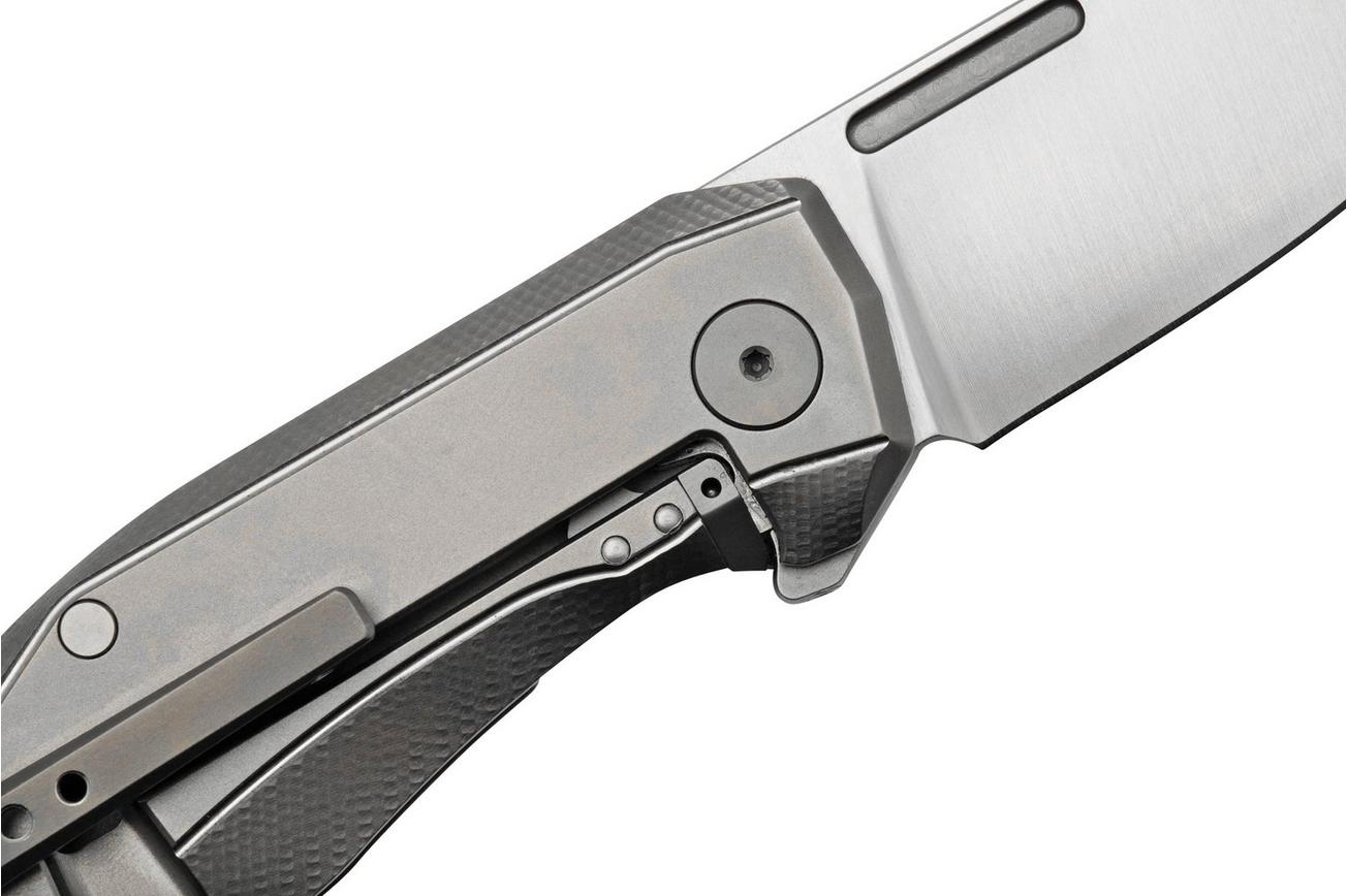 LionSteel Nano NA01-GY, Frame Lock, Magnacut, Grey Titanium, zakmes