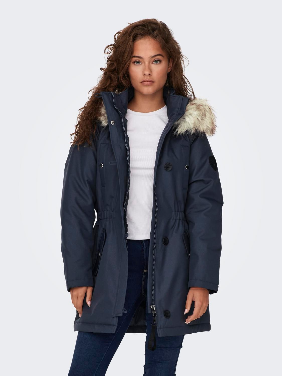 ONLIRIS Langer Parka India Ink