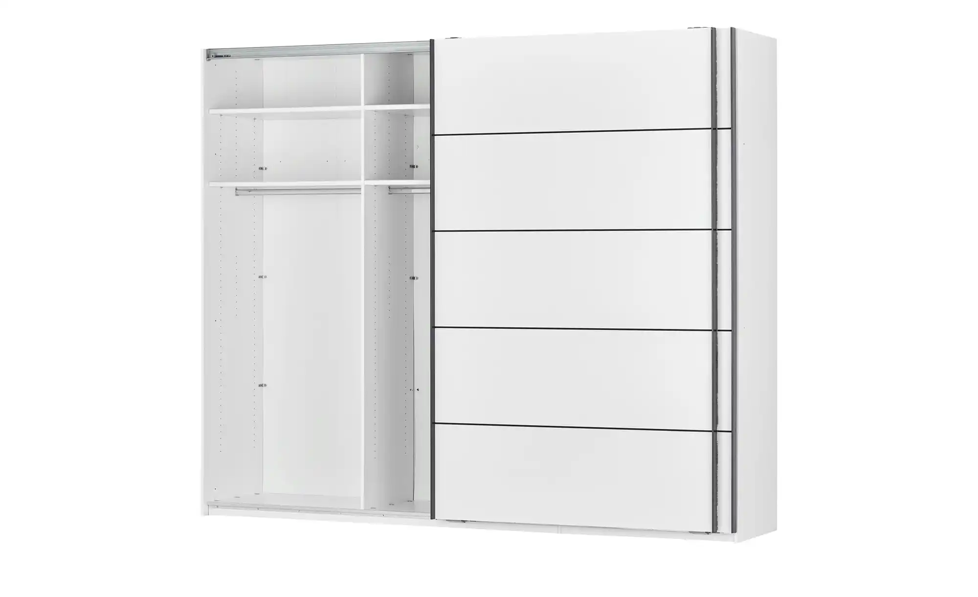 uno Schwebetürenschrank, 2-türig Snow