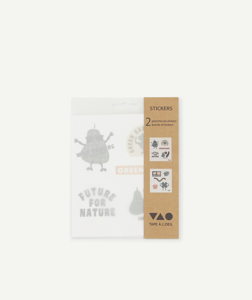 LOT DE 2 PLANCHES DE STICKERS THÈME NATURE