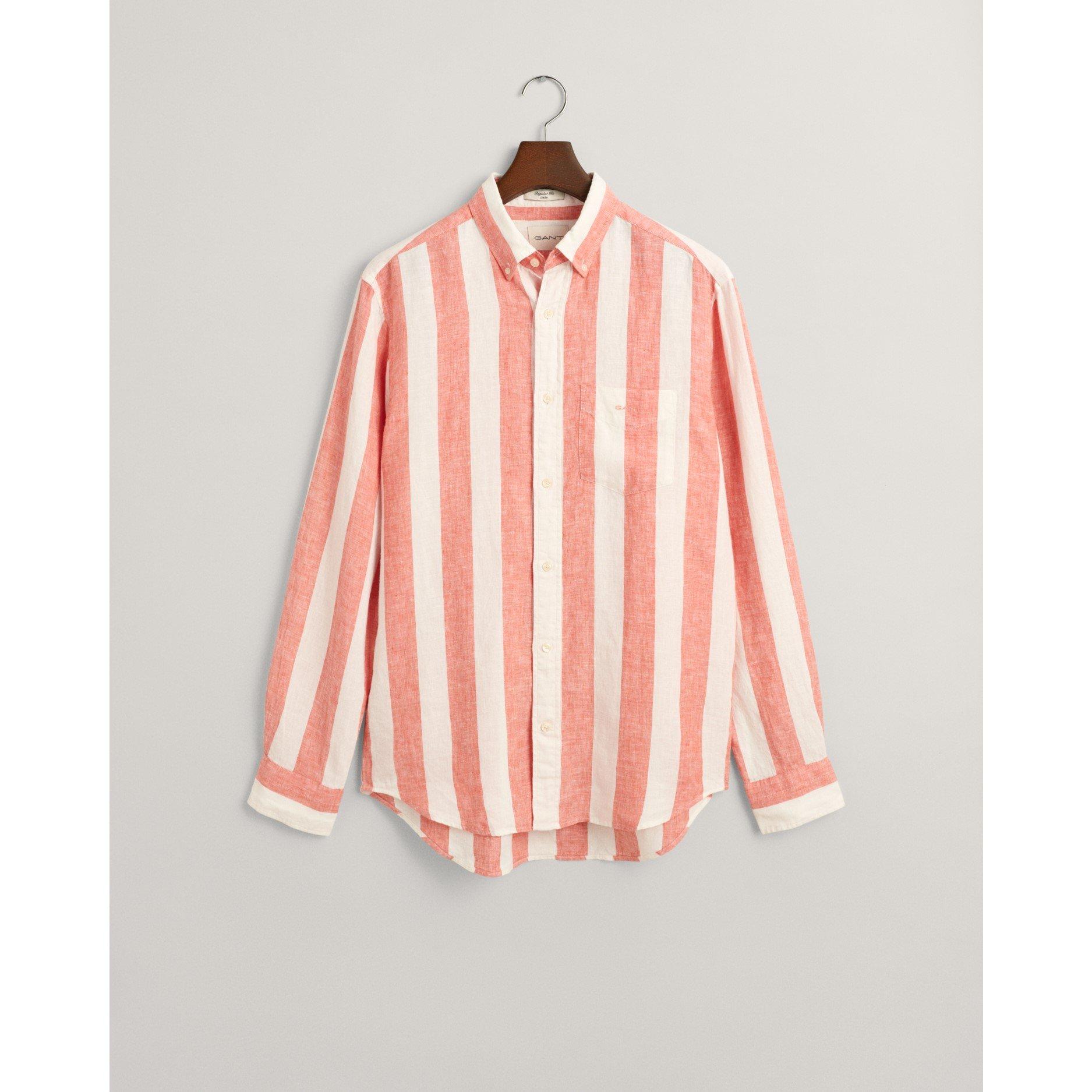 Gant REG BOLD STRIPE LINEN SHIRT SALTY S