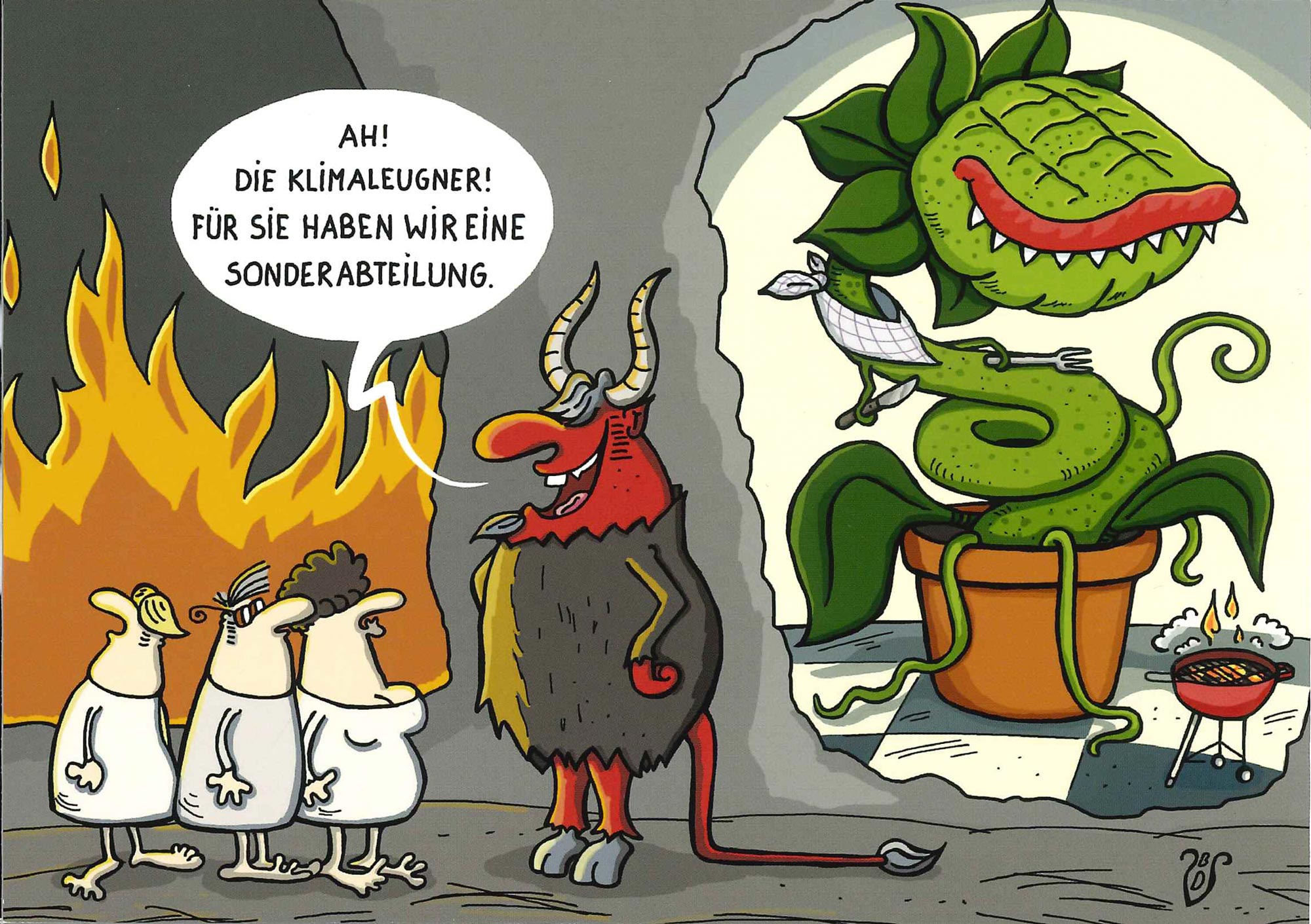 Postkarte 'Klimaleugner' günstig bestellen
