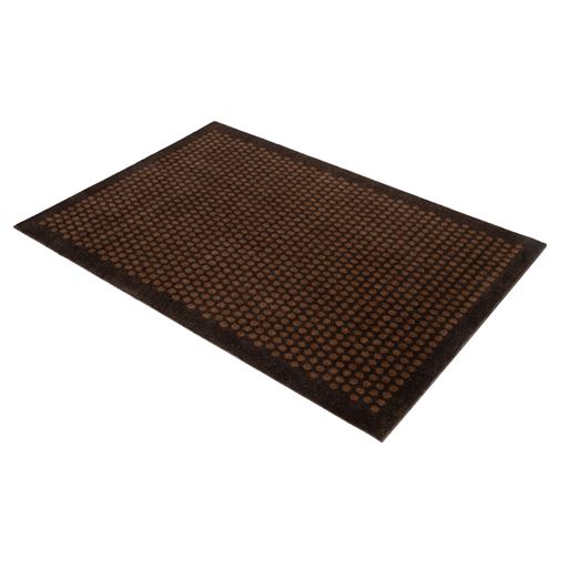 Tica Copenhagen Dot Gulvmåtte, Cognac/Mørkebrun, 90x130 cm
