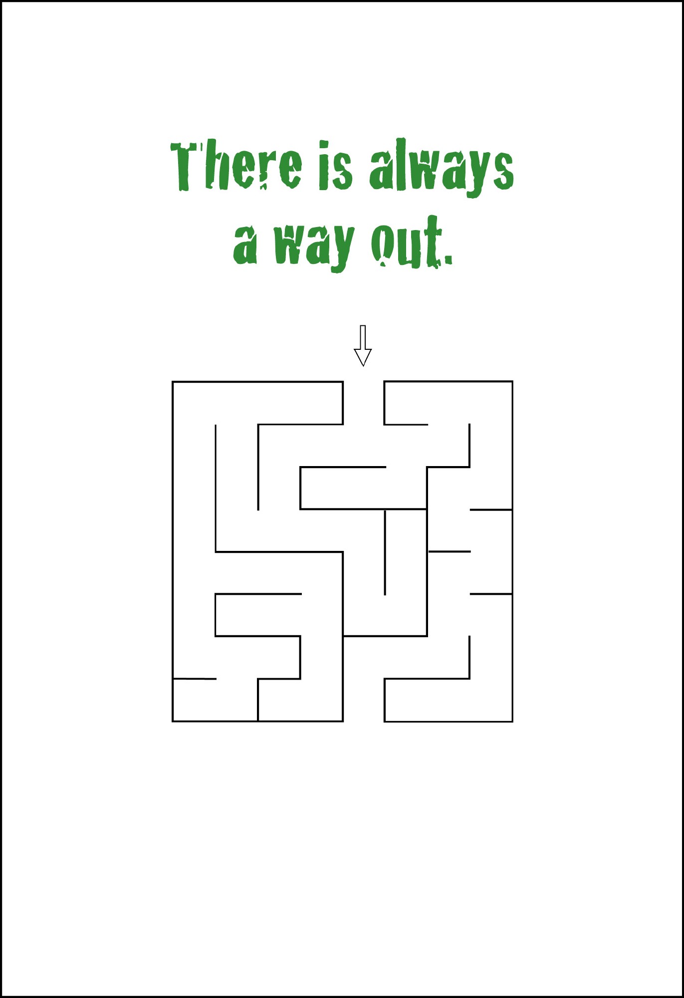 Postkarte 'There is always a way out' günstig bestellen