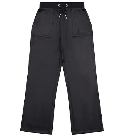 Juicy Couture Velours Hosen - Layla Pocket - Schwarz