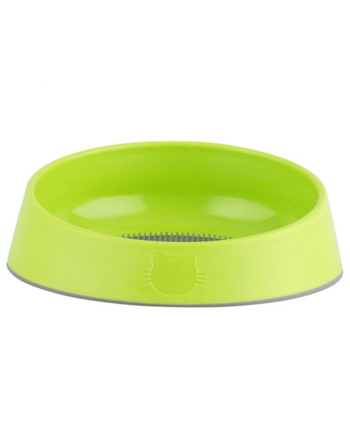 Lickimat Oh Bowl - Hairball Prevention - Oral Health - Kattenvoerbak - Ø16x5 cm Groen