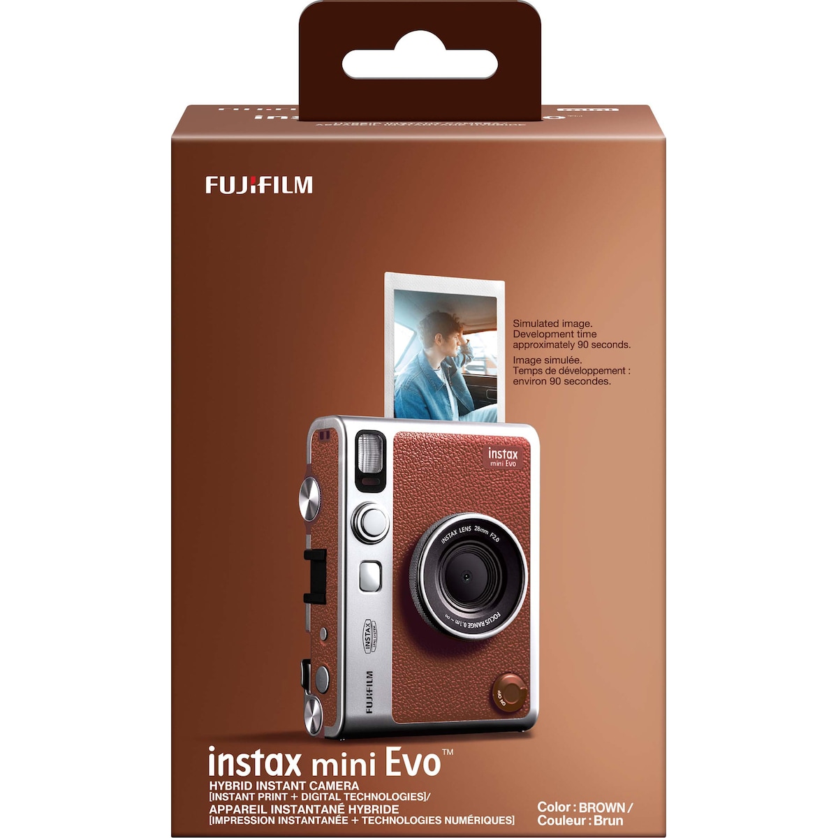 Fujifilm Instax Mini Evo camera (brun)