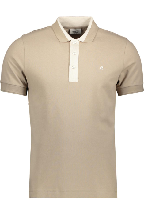 Replay beige heren polo