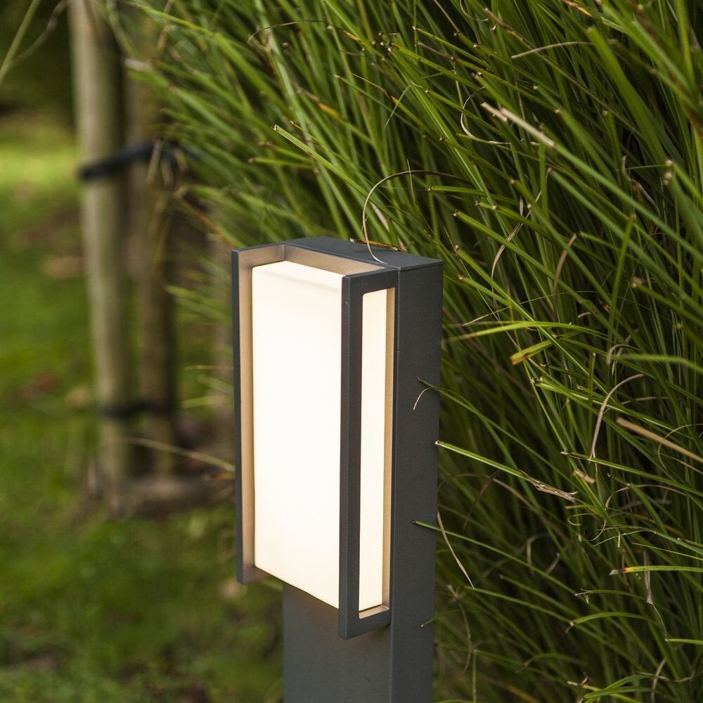 LED-padverlichting Qubo in antraciet en wit 18W 1100lm IP54