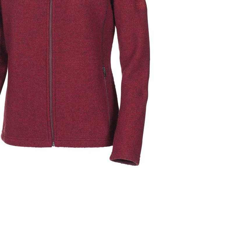 Ivanhoe beata dames wollen vest - deep red