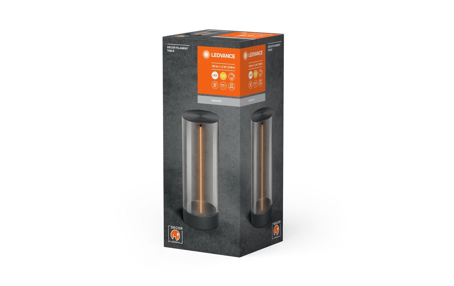 Tischleuchte Decor Filament AnthrazitAuffällige Leuchten mit Floating Filament Design