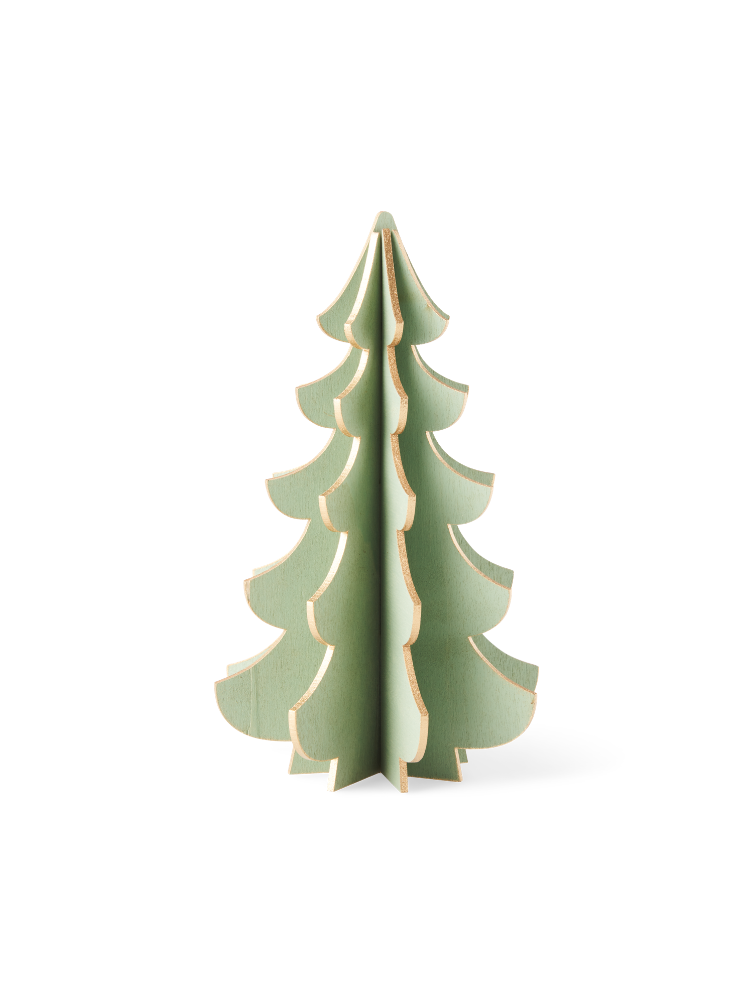 Træ til dekoration | Krydsfiner. 19,2 cm. | Dark Green