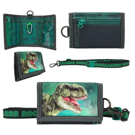 Depesche Dino World Portemonnaie mit Lanyard T-Rex