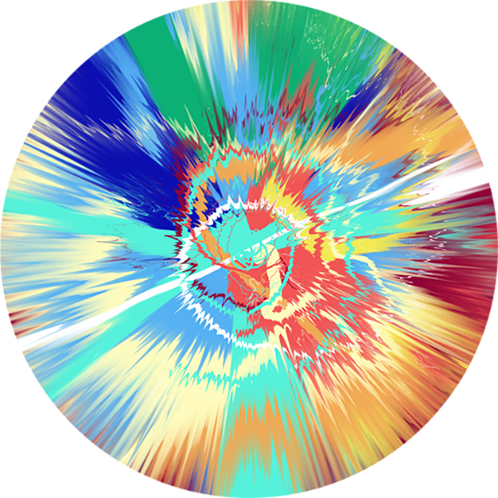 Beautiful, Remarkably Intelligent, Undiscouraged Comet Painting by Damien Hirst - Limited Edition. Edition of: 1. Signed.