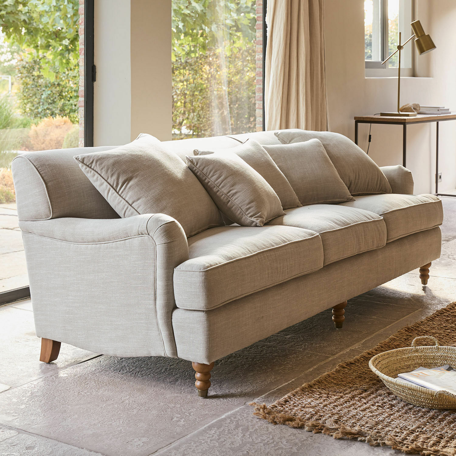Sofa Isa 3-Sitzer | leinen
