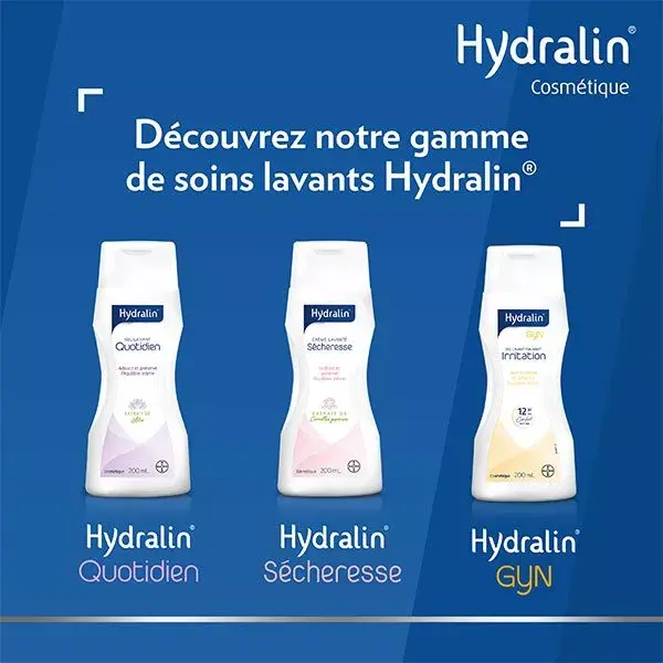 Gel vaginal Hydralin Balance Tripla Ação contra vaginose bacteriana - Embalagem com 2 x 7 tubos