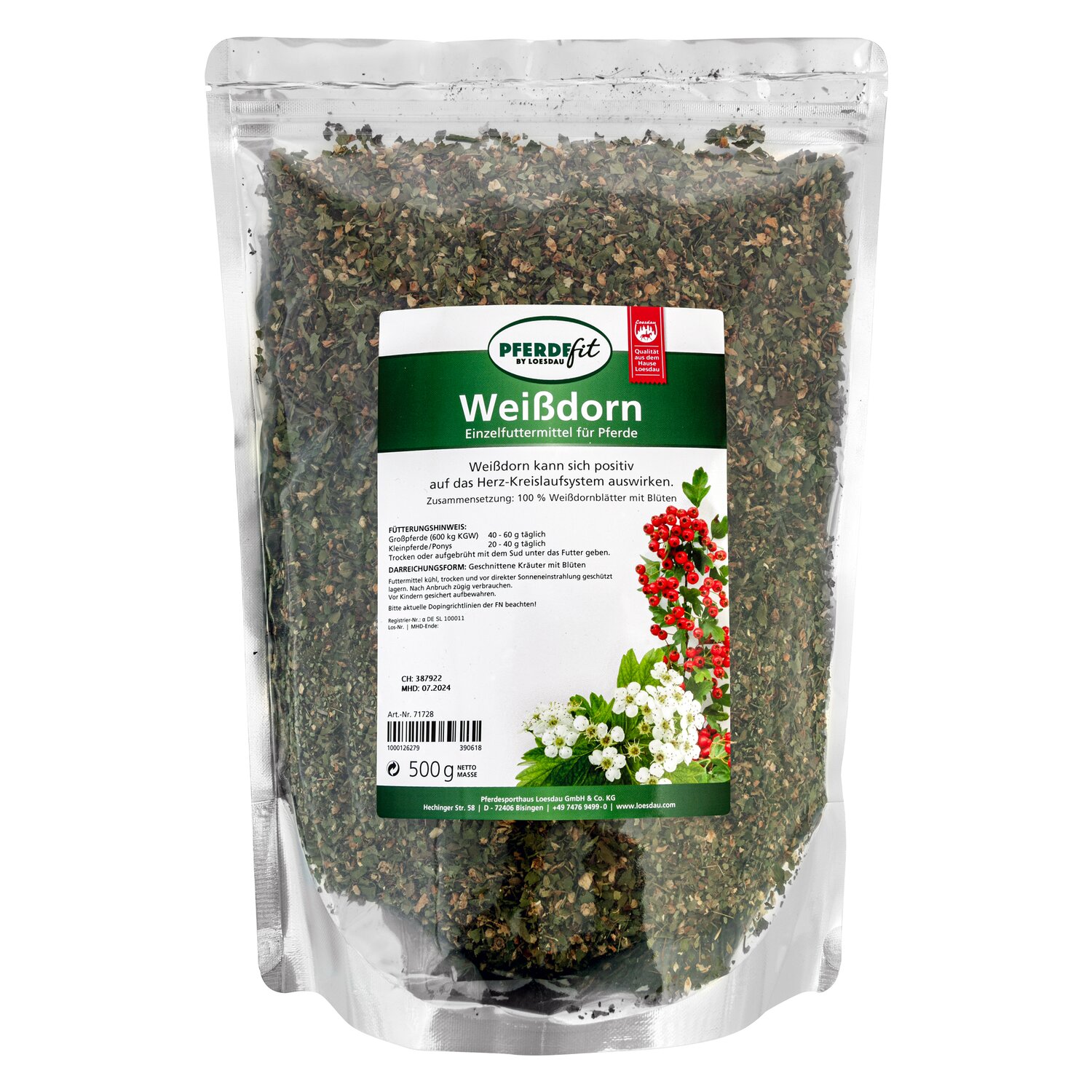 PFERDEfit by Loesdau Weißdorn  - 500 g