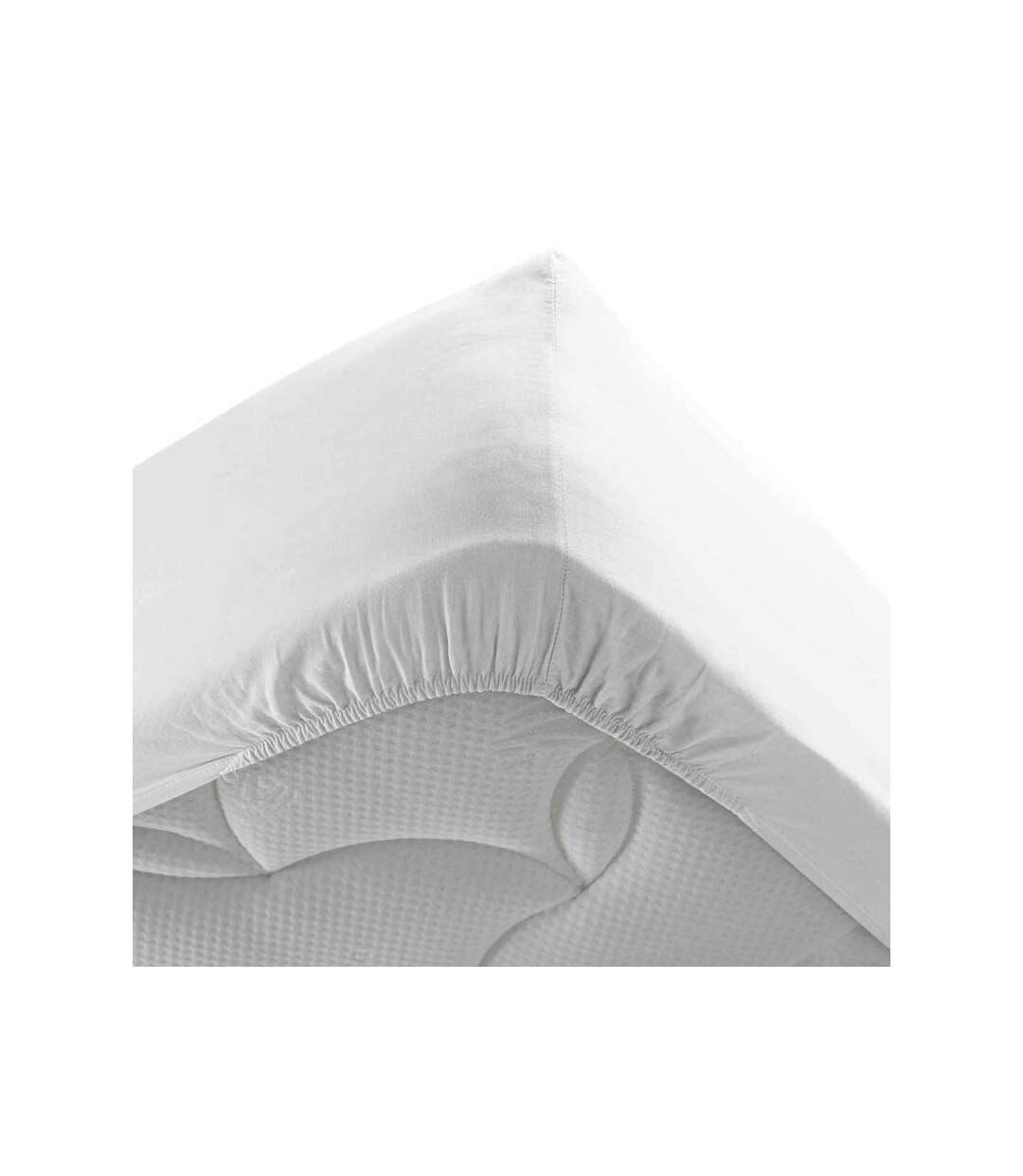 Drap Housse Stonalia 160x200cm Blanc