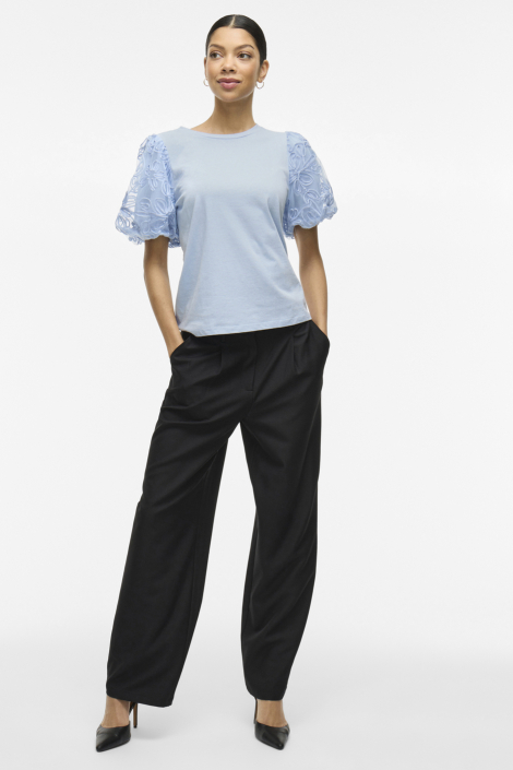 Vila blauwe dames t-shirt