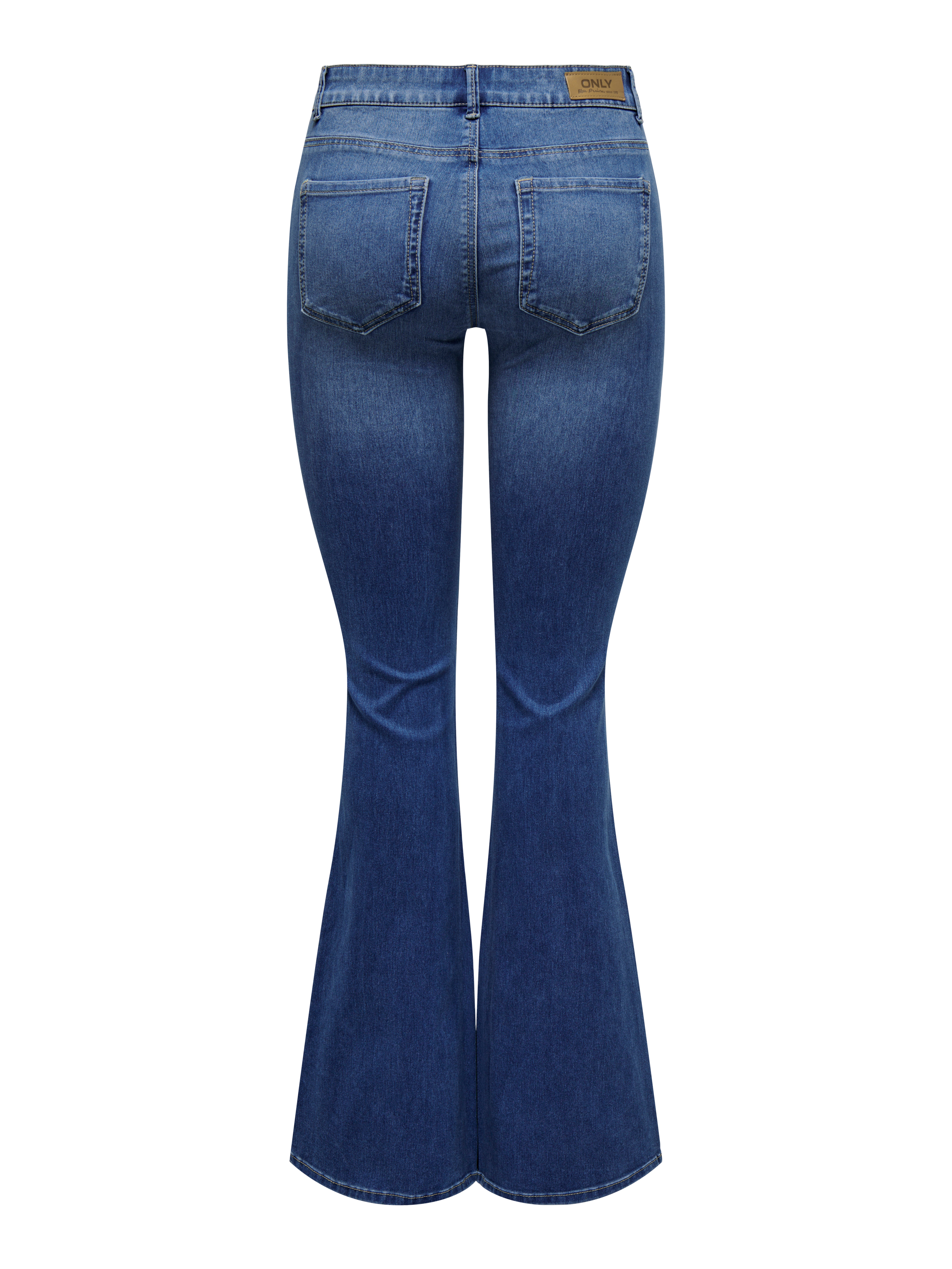 ONLREESE Mittlere Taille Ausgestellt Jeans Light Medium Blue Denim