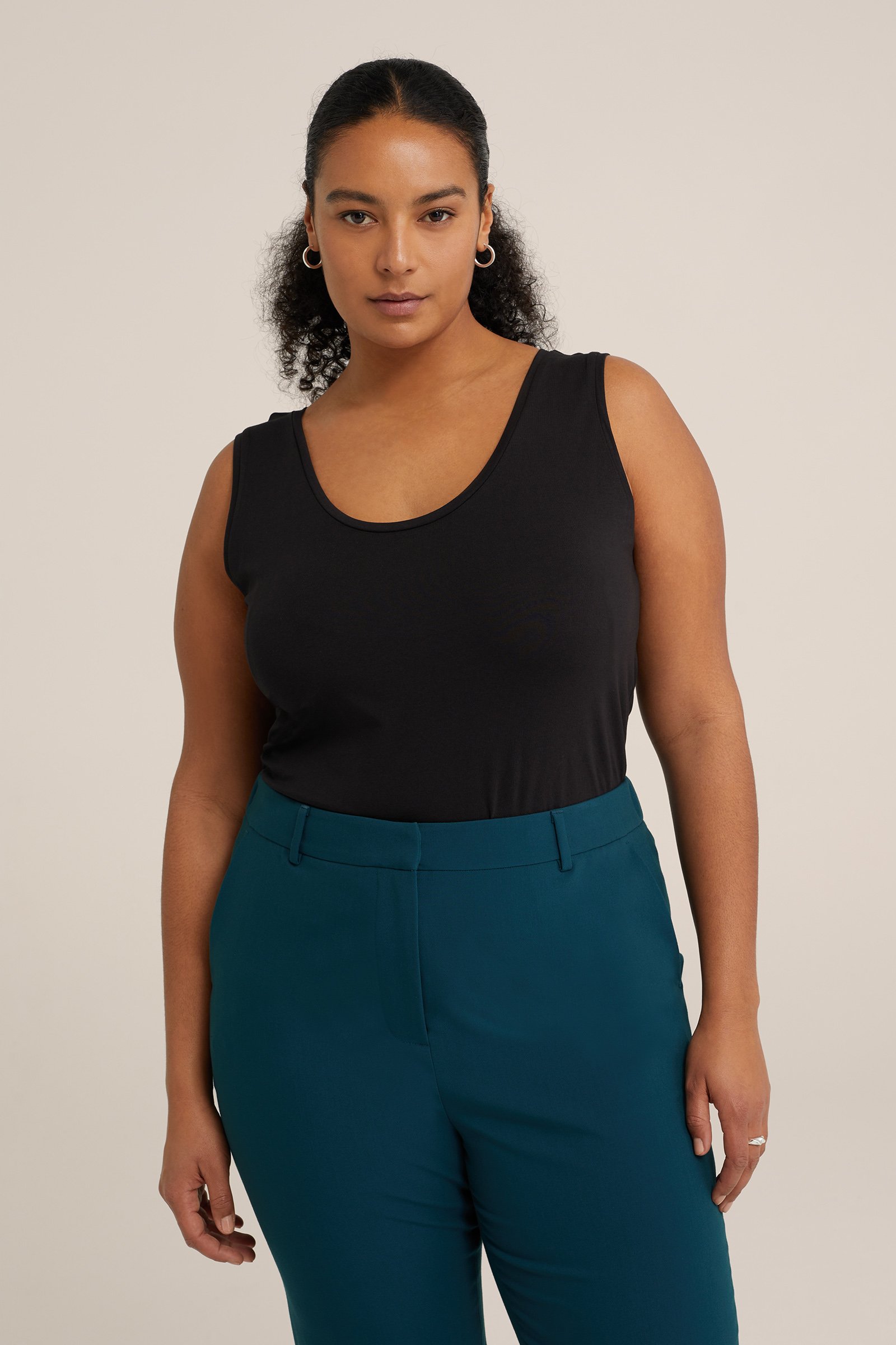 singlet - Curve WE Fashion Zwart