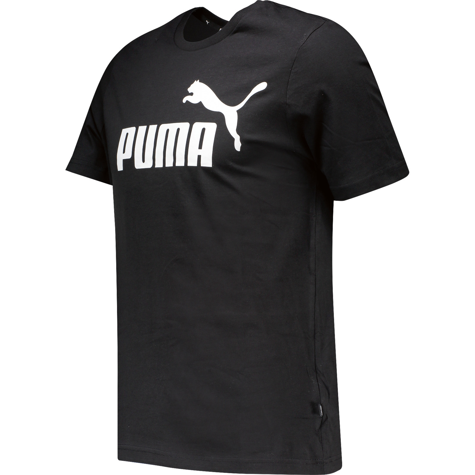 Puma Herren-T-Shirt Ess Logo XXL, schwarz
