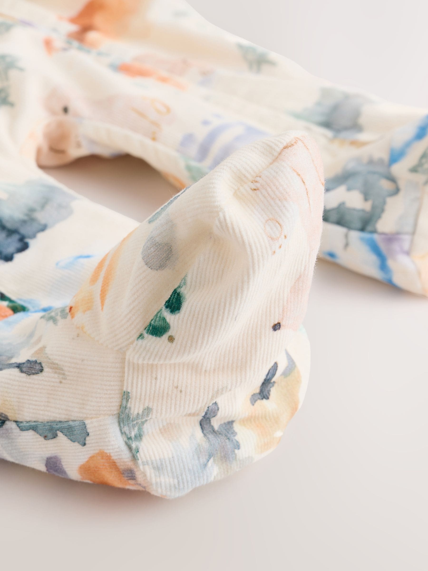Blue Woodland corduroy met dierenprint - Baby kinderwagenpak (0 mnd - 2 jr)