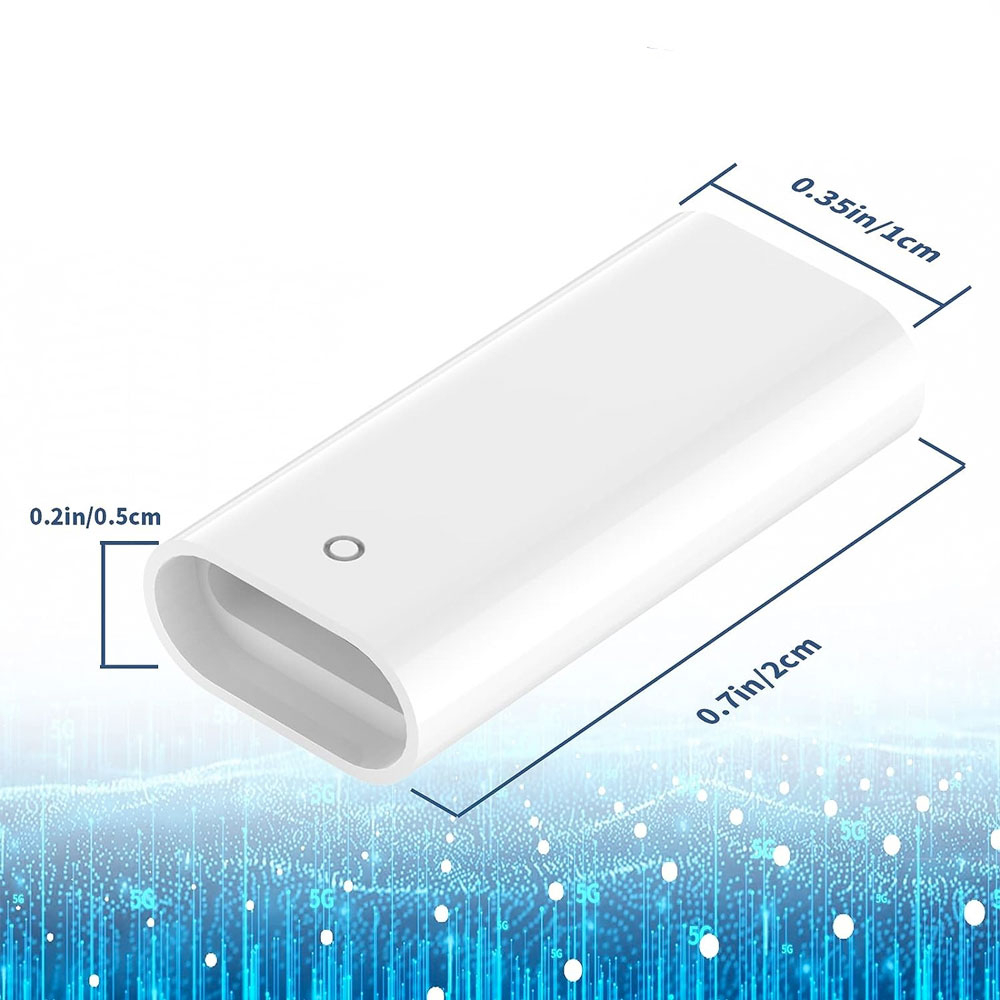 Lightning auf Lightning Adapter Konverter Kupplung für Apple Pencil (1. Generation) - Weiss