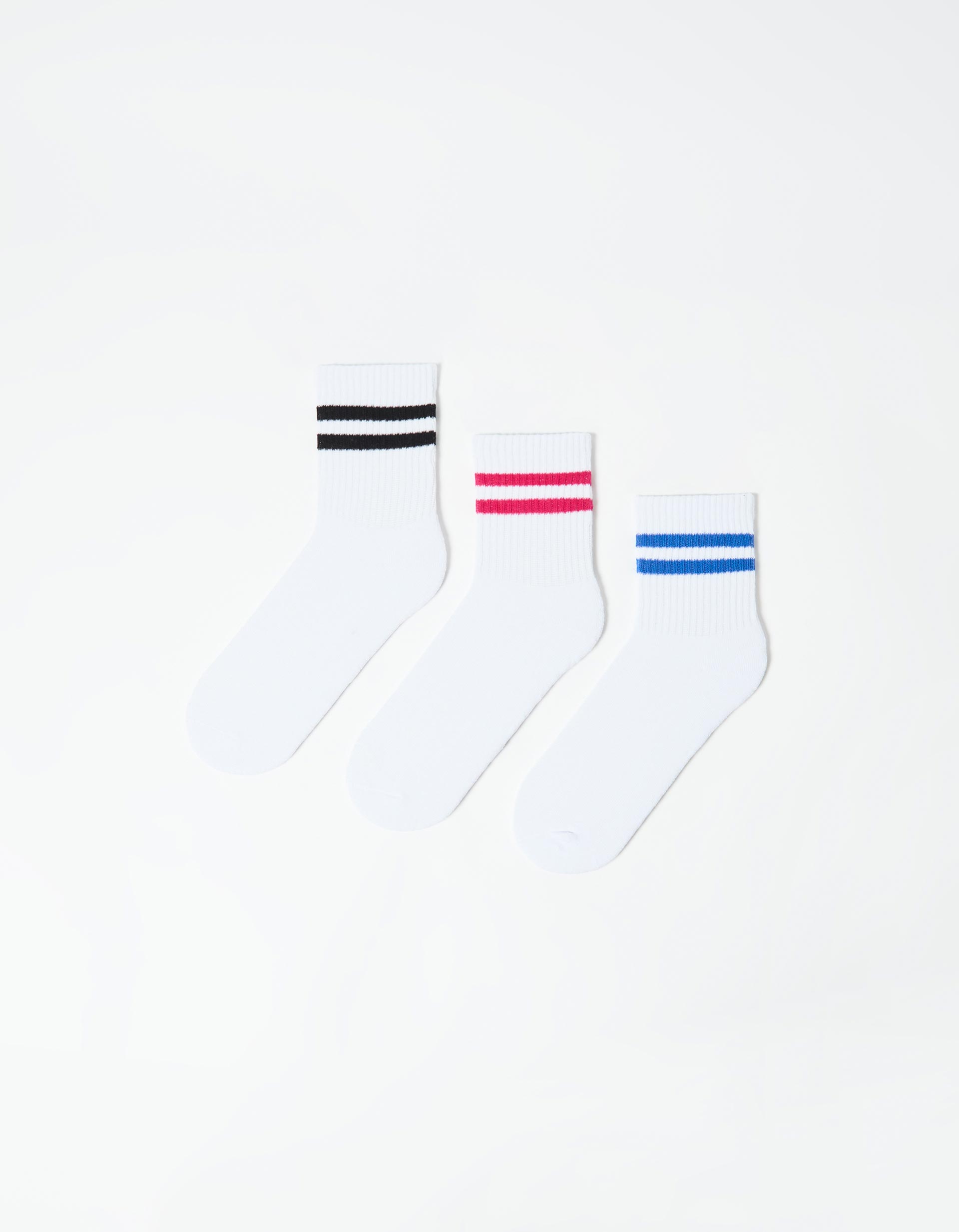 Pack 3 Pares de Meias Desporto, Mulher, Branco