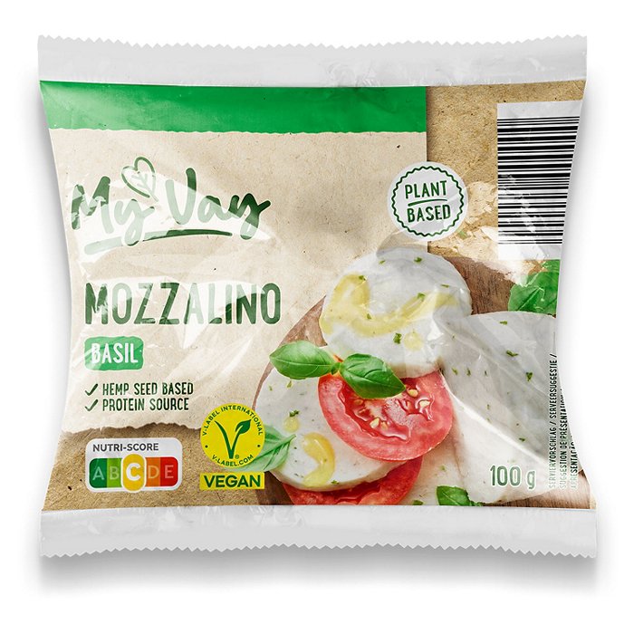 MY VAY Mozzalino 100 g, Mozzarella-Basilikum