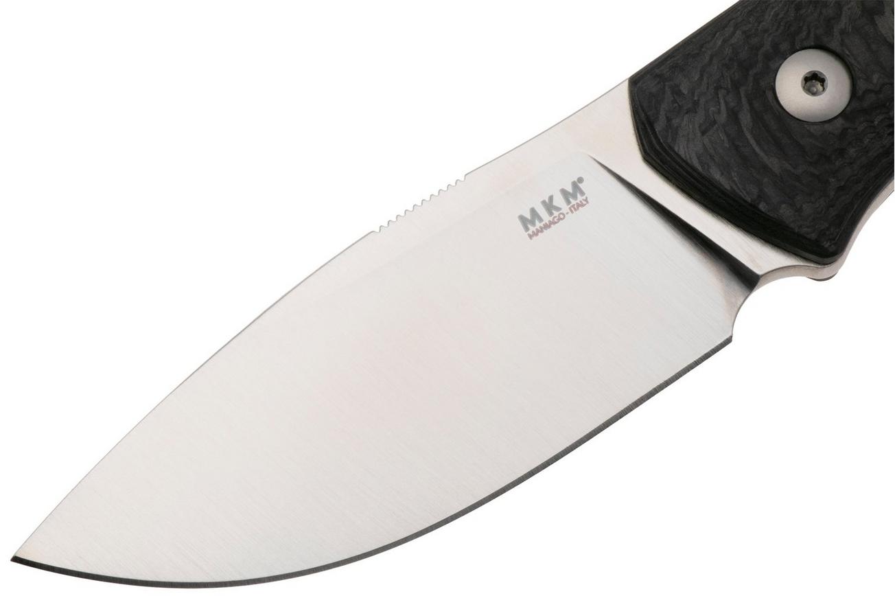 MKM Small Lov MK-SL-CF, Satin M390, Carbon Fiber vaststaand mes, Jesper Voxnaes design