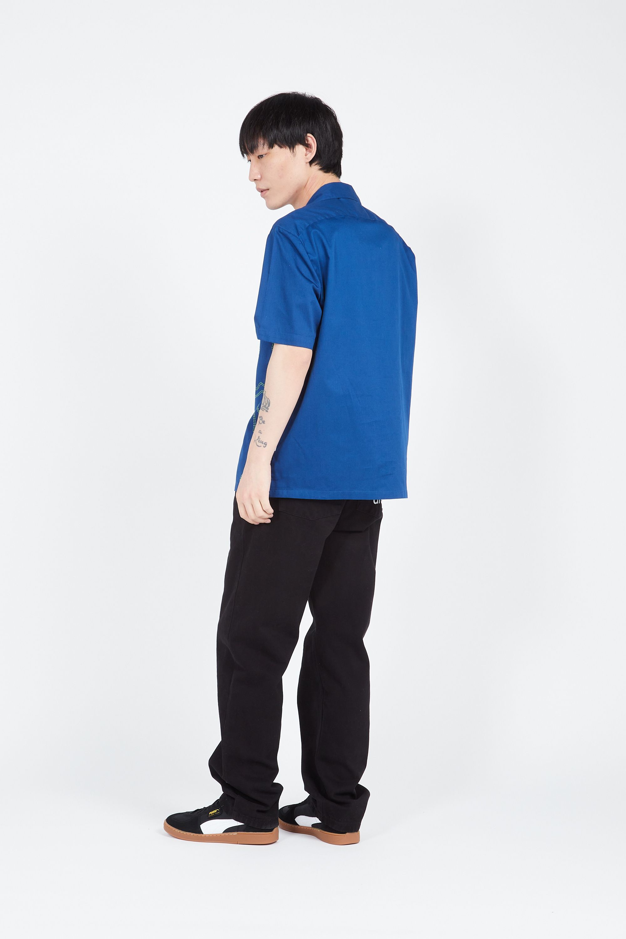 ARTE ANTWERP Chemise Scottie Fighter Shirt Bleu