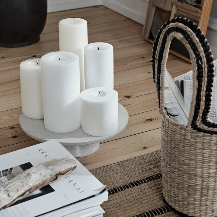 Broste Copenhagen - Nordic Vanilla Tortenplatte, Ø 30 x 10 cm, cream