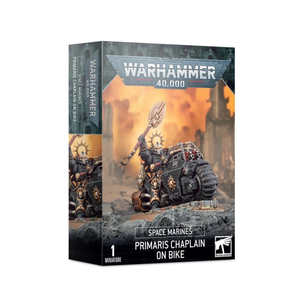 W40K : Adeptus Astartes - Space Marines Primaris Chaplain on Bike
