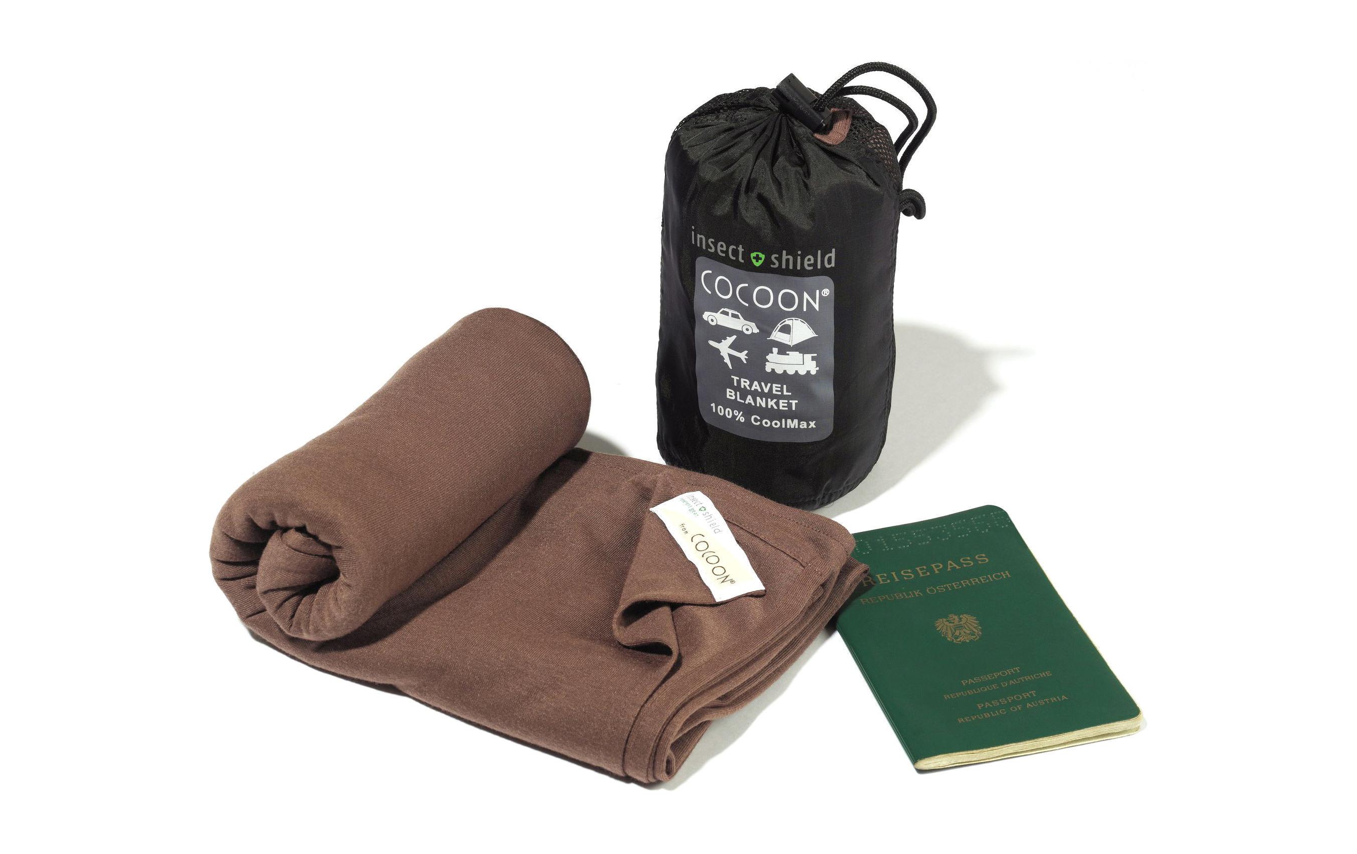 Reisedecke InsectShield Travel Blanket CM, BraunDecke