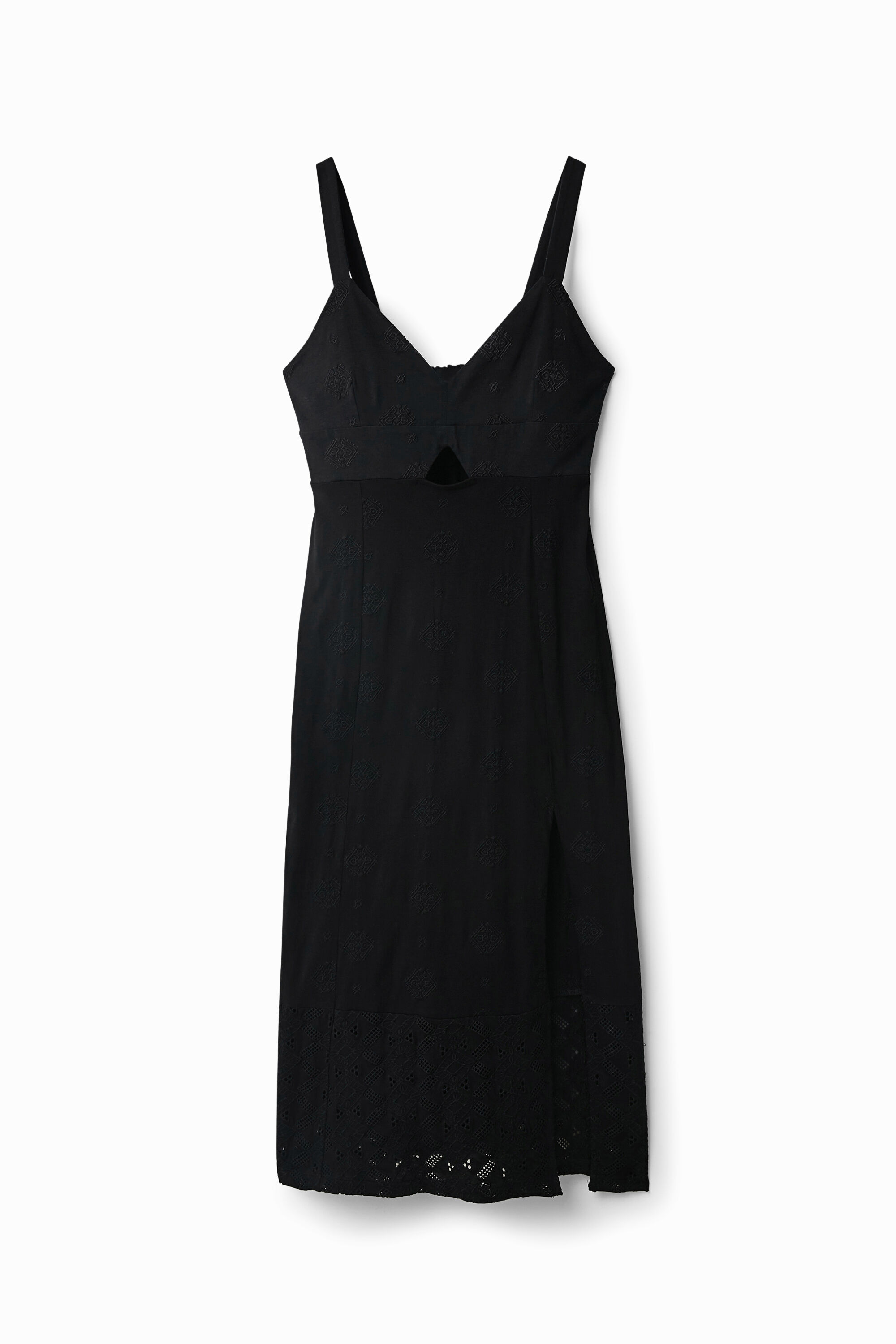 Vestido midi bordado