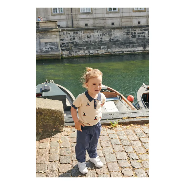 Copenhagen Colors Pantalon Popeline | Bleu marine