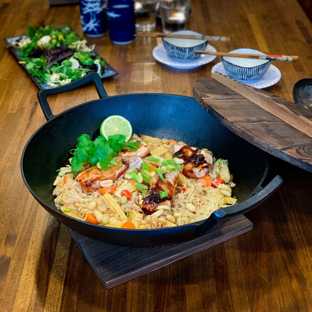 Satake Wok Støpejern