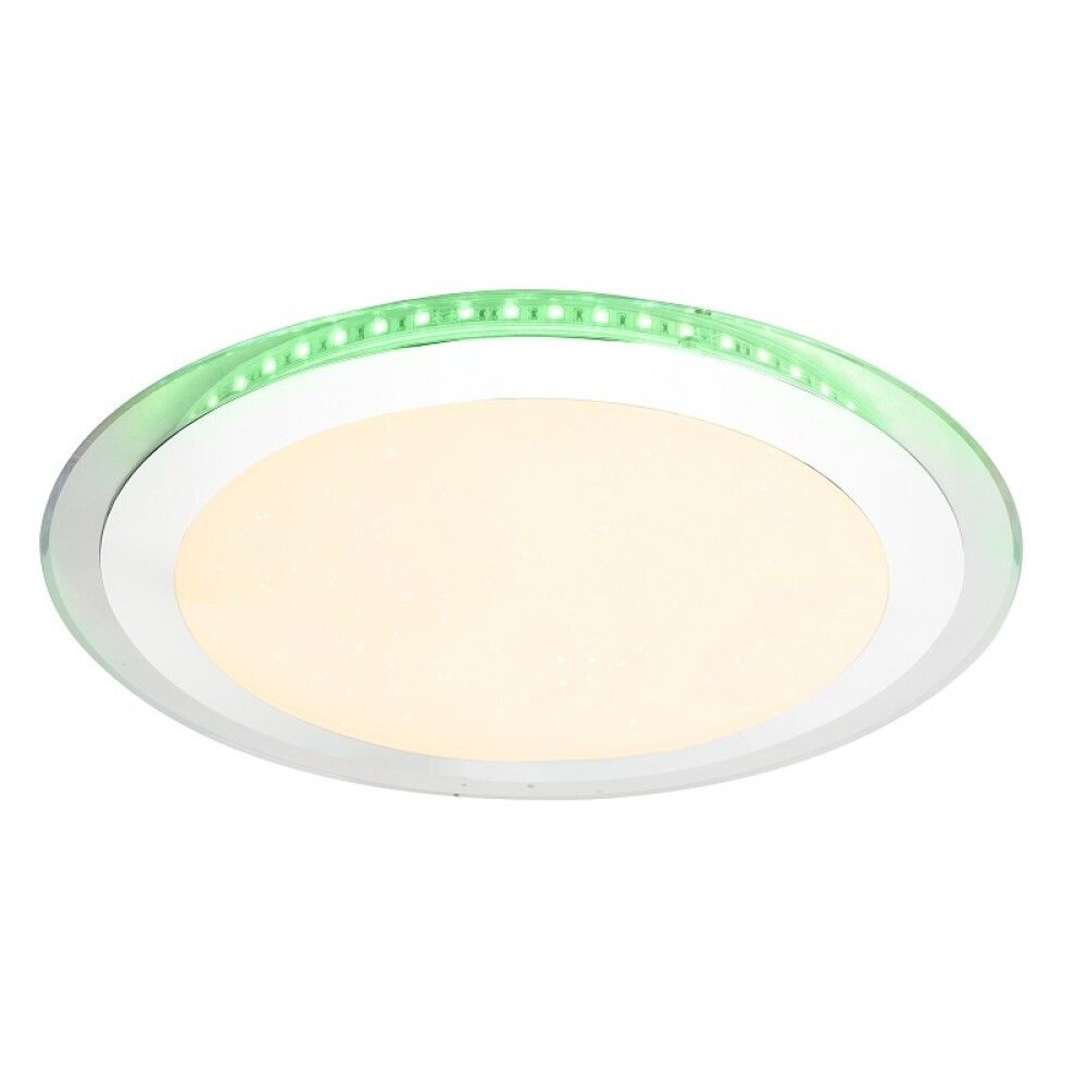 PLAFOND GLOBO LED Ø40,5CM HVIT/KROM