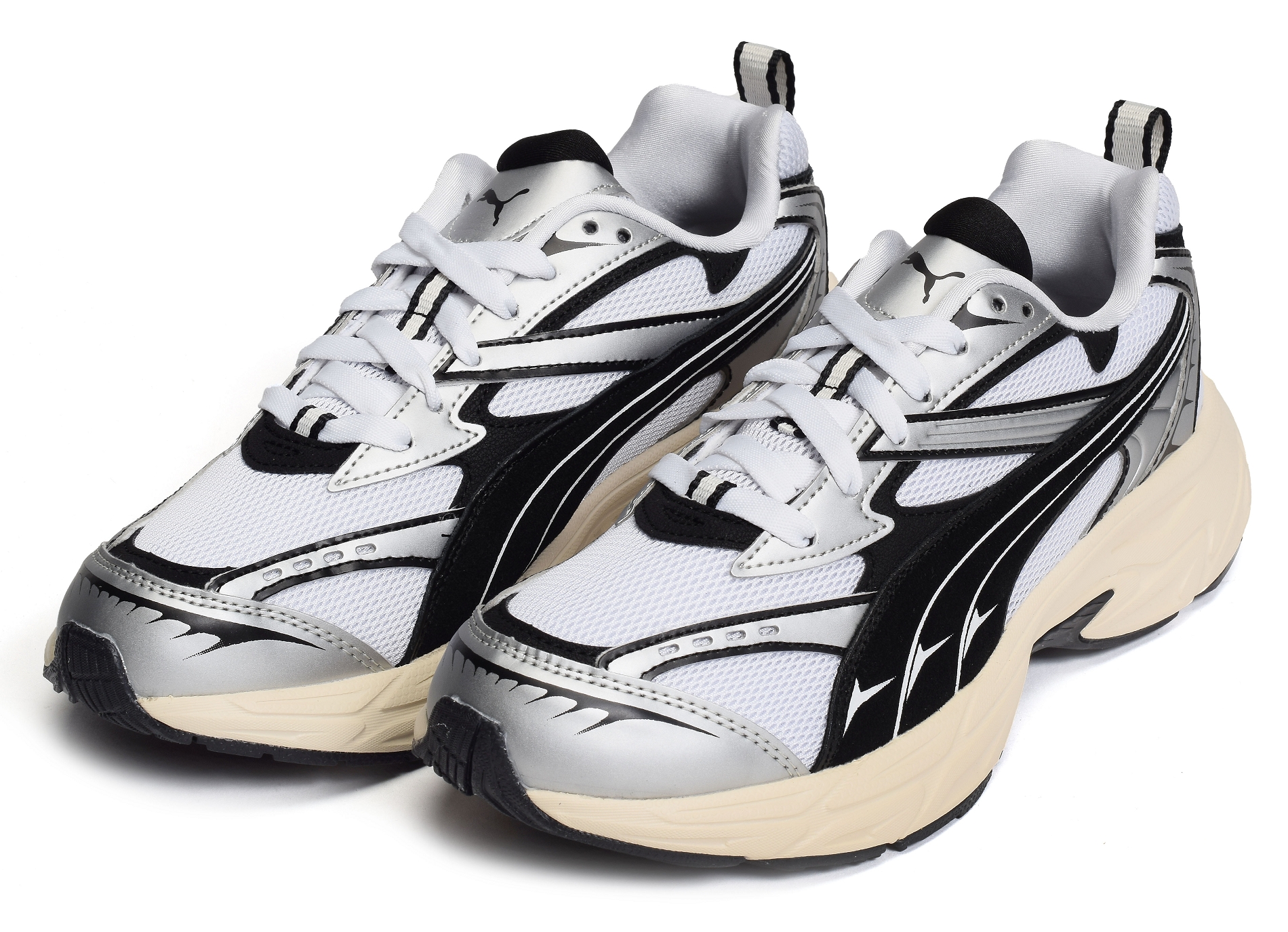 Morphic retro blanc noir