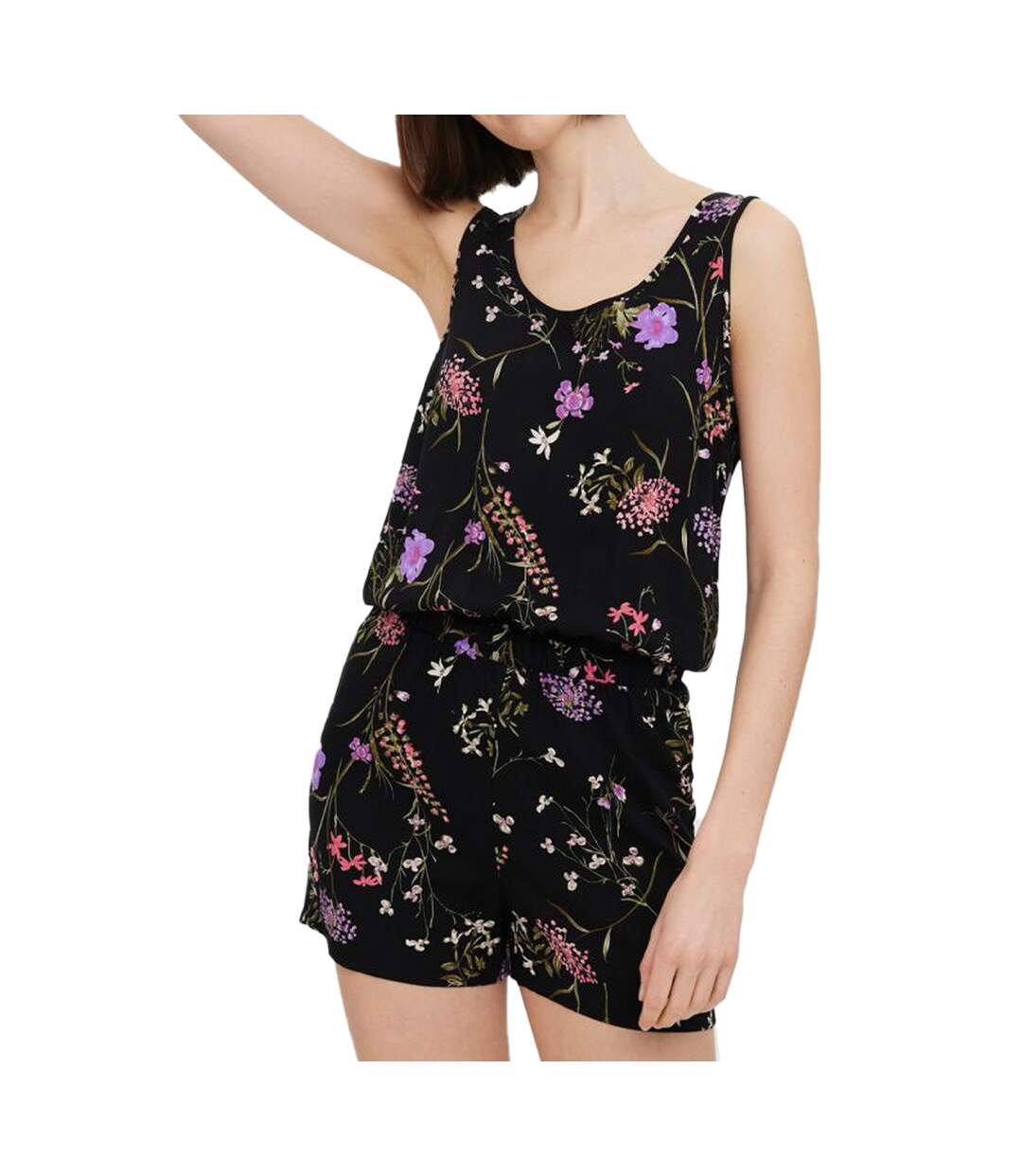Combishort Imprimé Noir Femme Vero Moda Playsuit