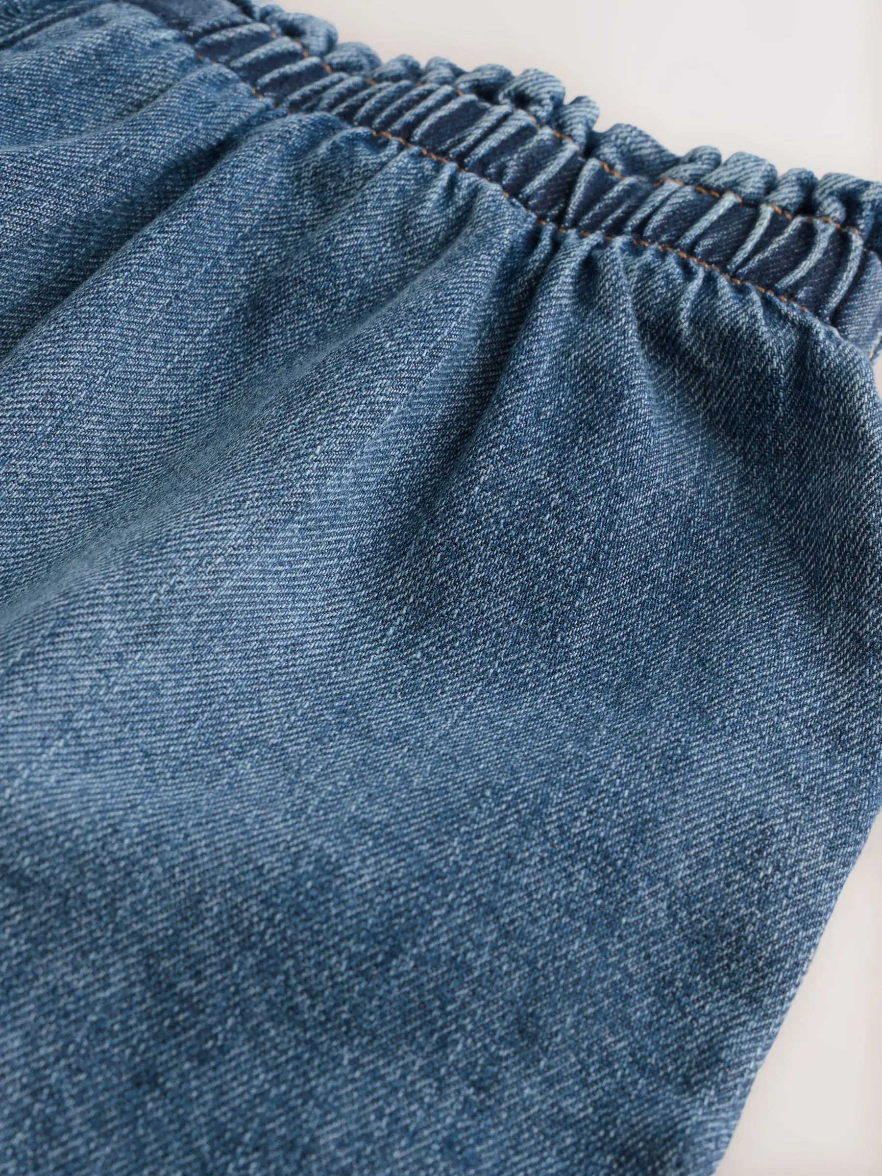 Middenblauw denim - Instapshort (3-16jr)