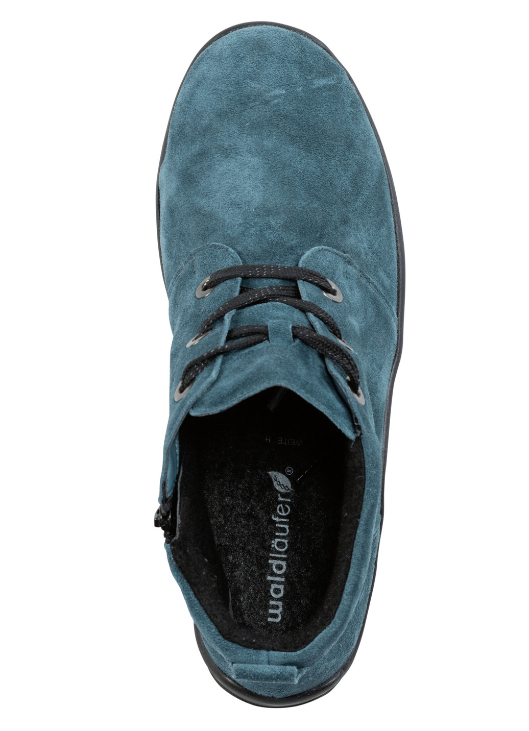 Waldläufer Schnür-Bootie aus weichem Veloursleder