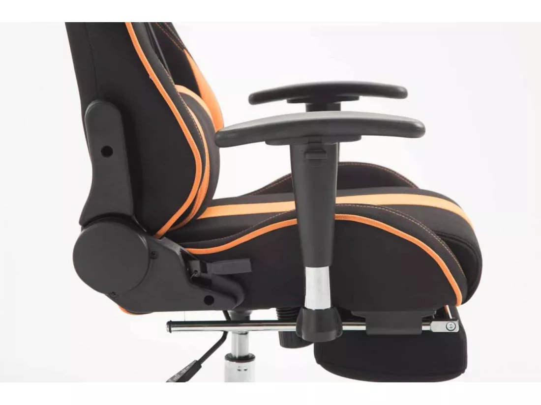 Chaise de bureau - Tissu - Noir / Orange - Limit