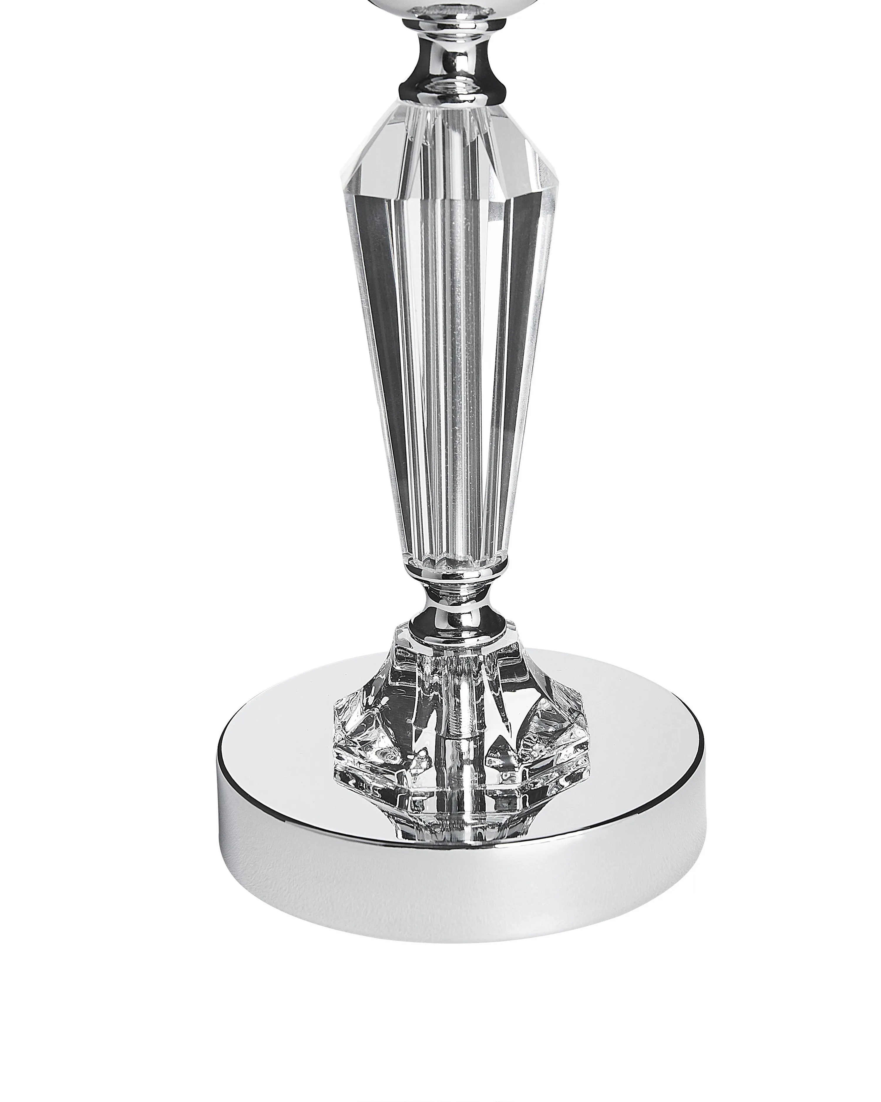 Kaarshouder BONAO Glas 42 cm Zilver