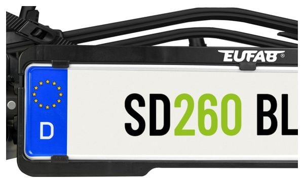 Eufab -  Porte-vélos 2 Vélos Plateforme Sd260 Black Spécial Portes Battantes Fourgon - Eufab