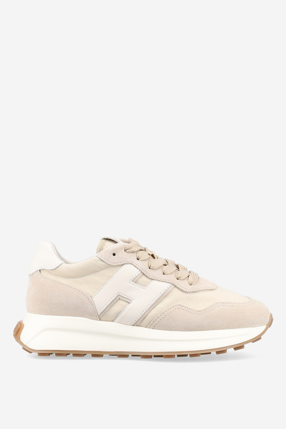 H641 h-patch suede sneakers