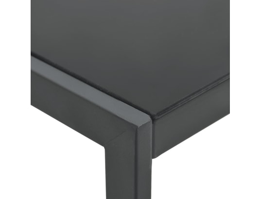 VIDAXL - Bain de soleil Chaises longues lot de 2 avec table textilène et acier