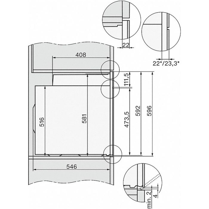 Miele Einbau-Backofen H 7164 BP Edelstahl CleanSteel